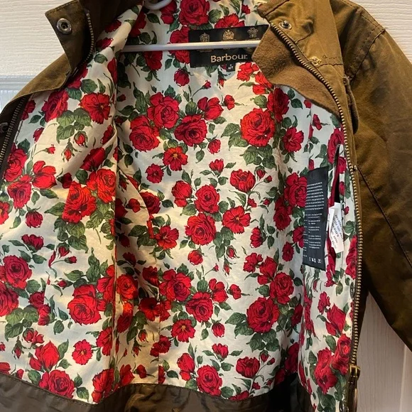 Barbour liberty rose waxed jacket (girls) - Picture 5 of 6